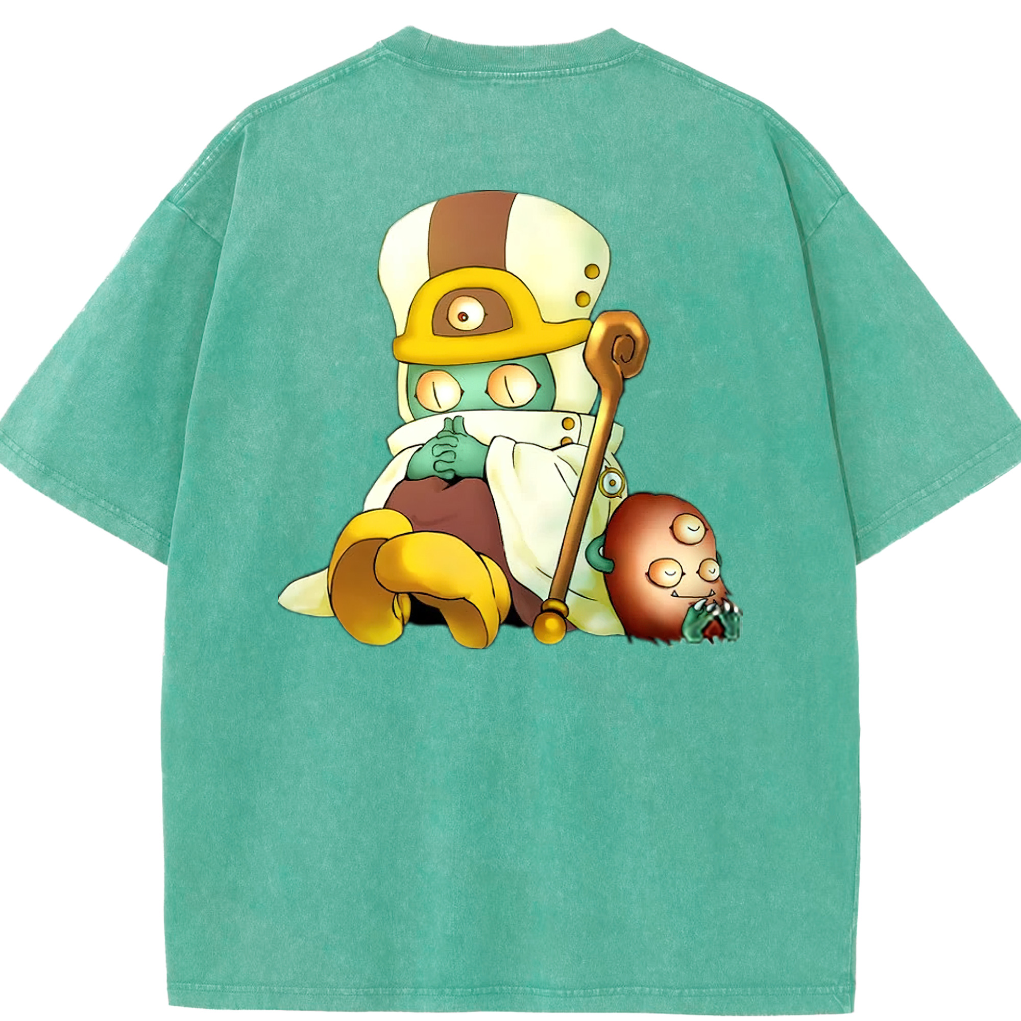 （画像用） 遊☆戯☆王 Yu-Gi-Oh! 綿100% ヴィンテージ風 半袖Tシャツ（背面プリント）